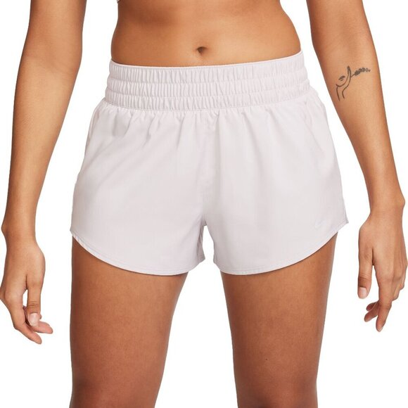 NWT Nike One Dri-FIT Mid-Rise 3" Brief Lined Light Purple Running Shorts - Picture 2 of 9